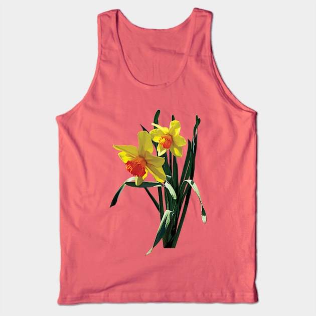 Daffodils - Curious Daffodils Tank Top by SusanSavad